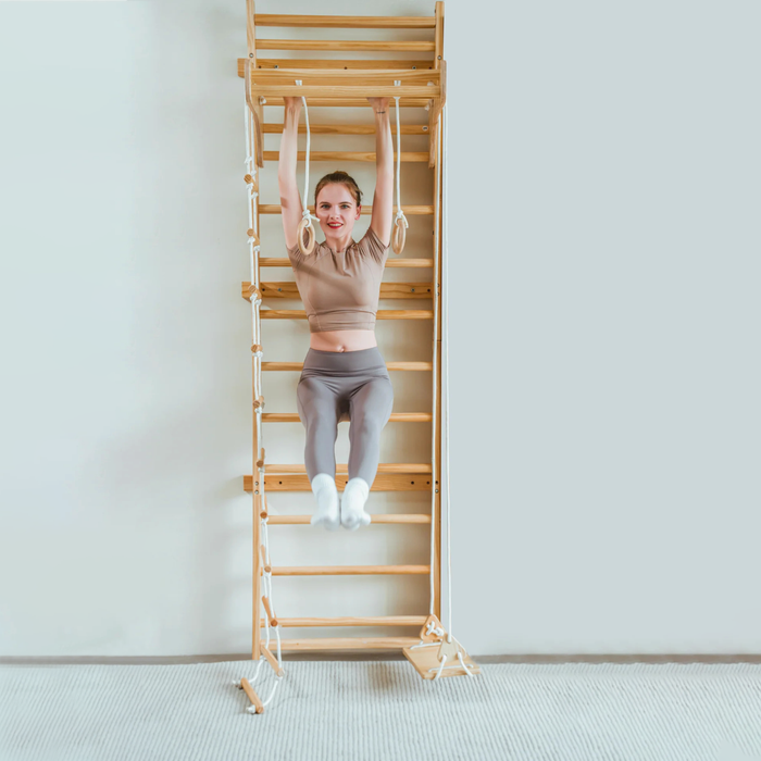 Avenlur Betula Swedish Wall Ladder & Indoor Wooden Climber for Kids – Home Gym Playset AVNLR-BETULA