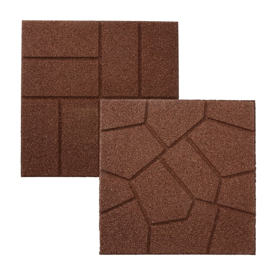 IMC Outdoor Living GroundSmart 16” x 16” x ¾” Dual-Sided Rubber Paver