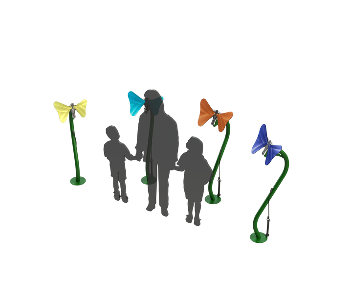 FreeNotes Butterflies Ensemble Set of 4 Musical Instrument