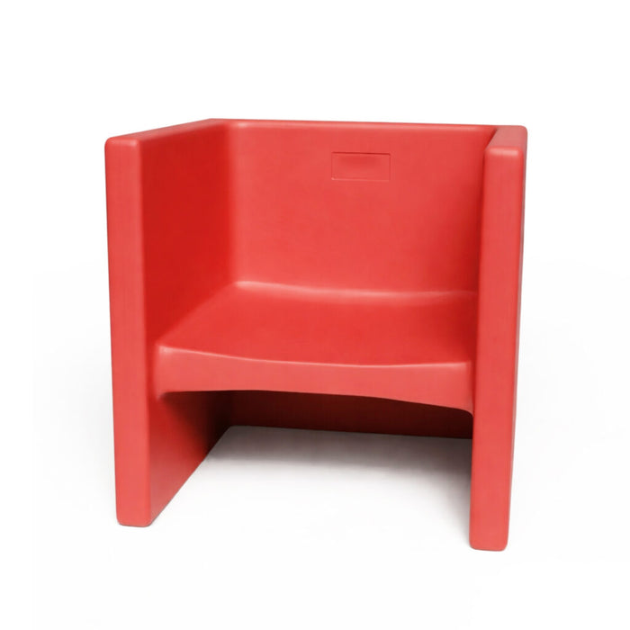 Children's Factory Original 3-in-1 Cube Chair – Made in USA Toddler Seating & Table – Recyclable Classroom Chair (Single or 4 Pack, Multiple Colors)
