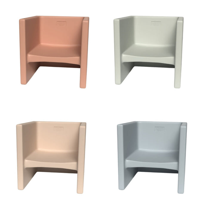Children's Factory Original 3-in-1 Cube Chair – Made in USA Toddler Seating & Table – Recyclable Classroom Chair (Single or 4 Pack, Multiple Colors)