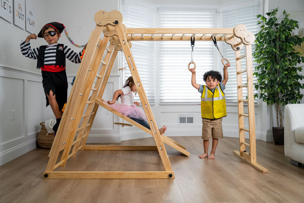 Avenlur Chestnut - 8-in-1 Jungle Gym for Toddlers AVNLR-WD-CLBR