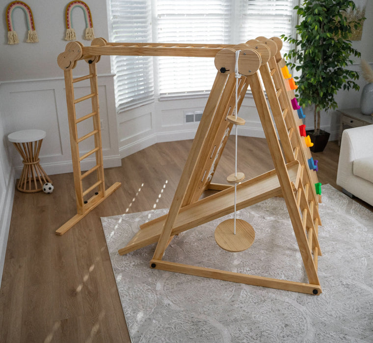 Avenlur Chestnut - 8-in-1 Jungle Gym for Toddlers AVNLR-WD-CLBR