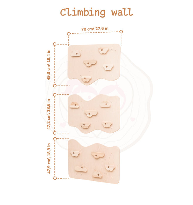Wood and Hearts Home Climbing Wall