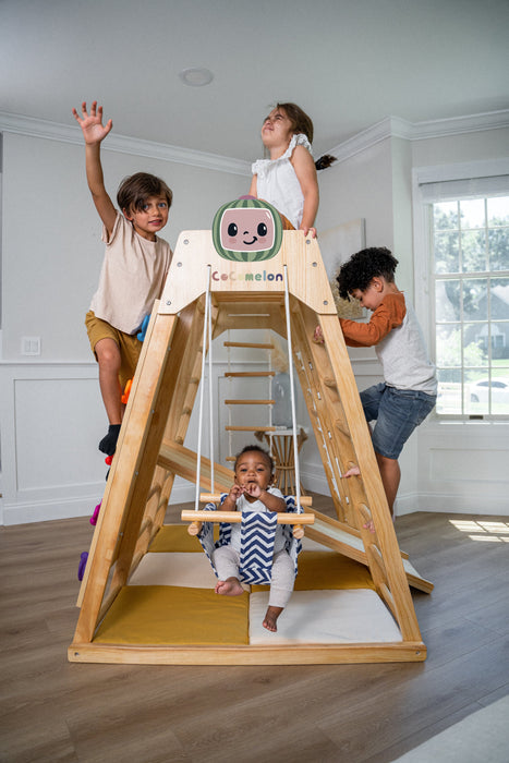 Avenlur Magnolia Cocomelon 7-in-1 Wooden Indoor Playset – Montessori Climber for Toddlers AVNLR-MAGNOLIA-COCO-NY