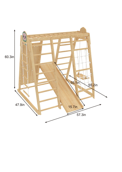 Avenlur Magnolia Cocomelon 7-in-1 Wooden Indoor Playset – Montessori Climber for Toddlers AVNLR-MAGNOLIA-COCO-NY
