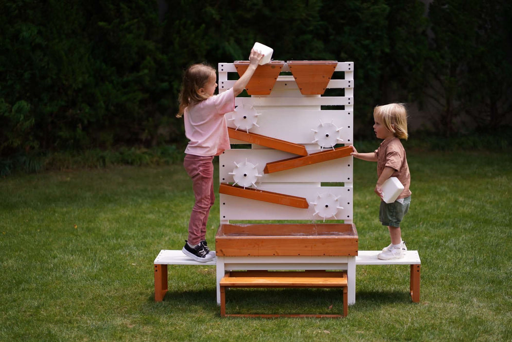 Avenlur Large Wooden Water Table – Multi-Level Sensory Play Station AVNLR-WD-WATERTBL-LG-SEA
