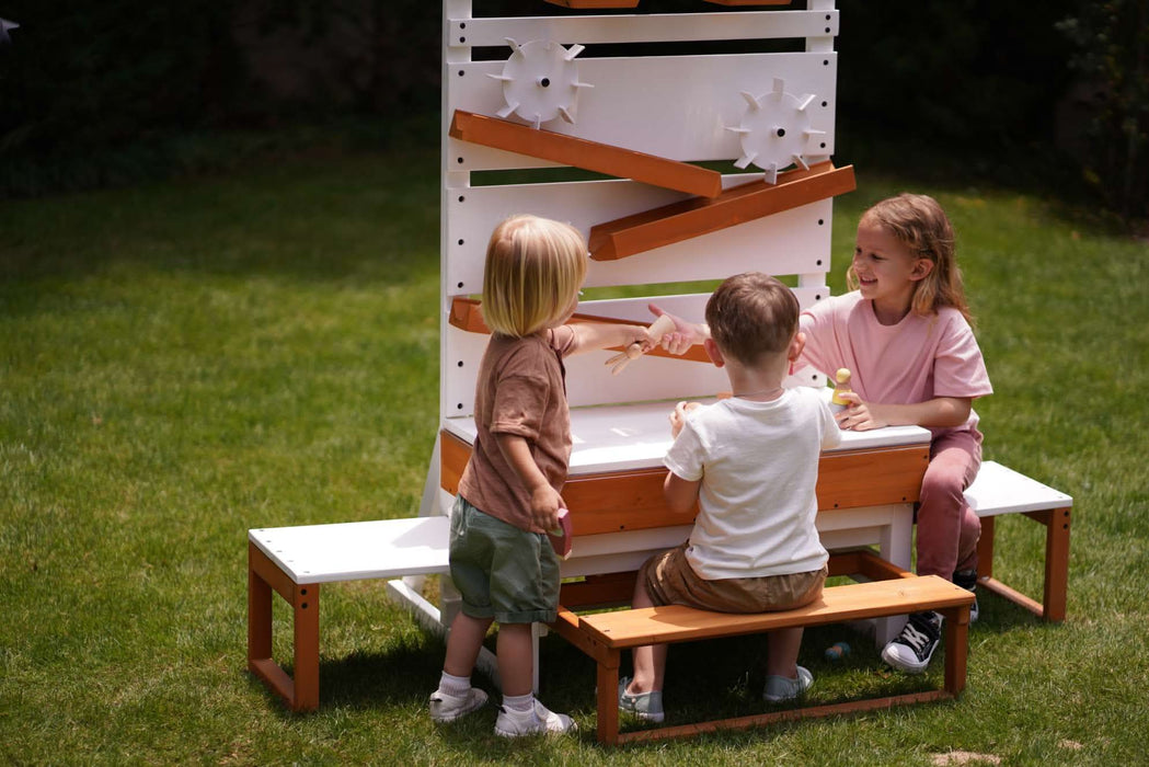 Avenlur Large Wooden Water Table – Multi-Level Sensory Play Station AVNLR-WD-WATERTBL-LG-SEA