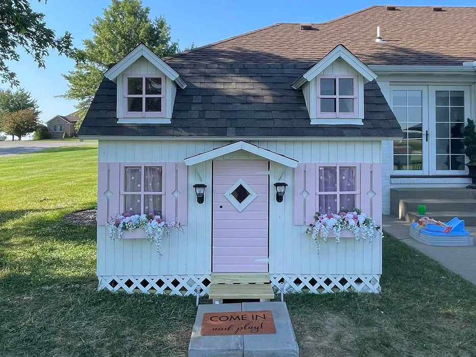 Whole Wood Playhouses DIY Playhouse Kit Little Farmhouse