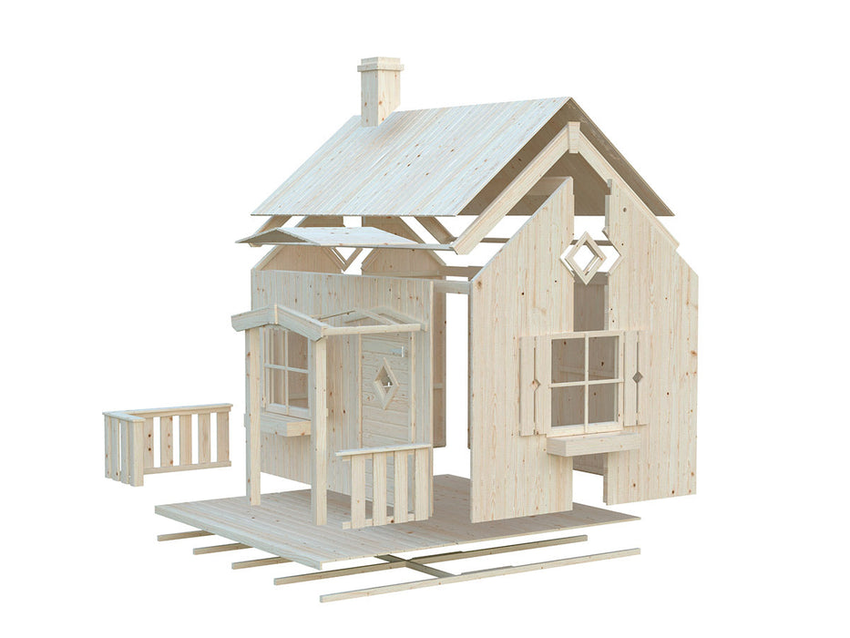 Whole Wood Playhouses DIY Playhouse Kit Little Cottage