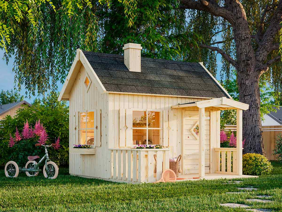 Whole Wood Playhouses DIY Playhouse Kit Little Cottage