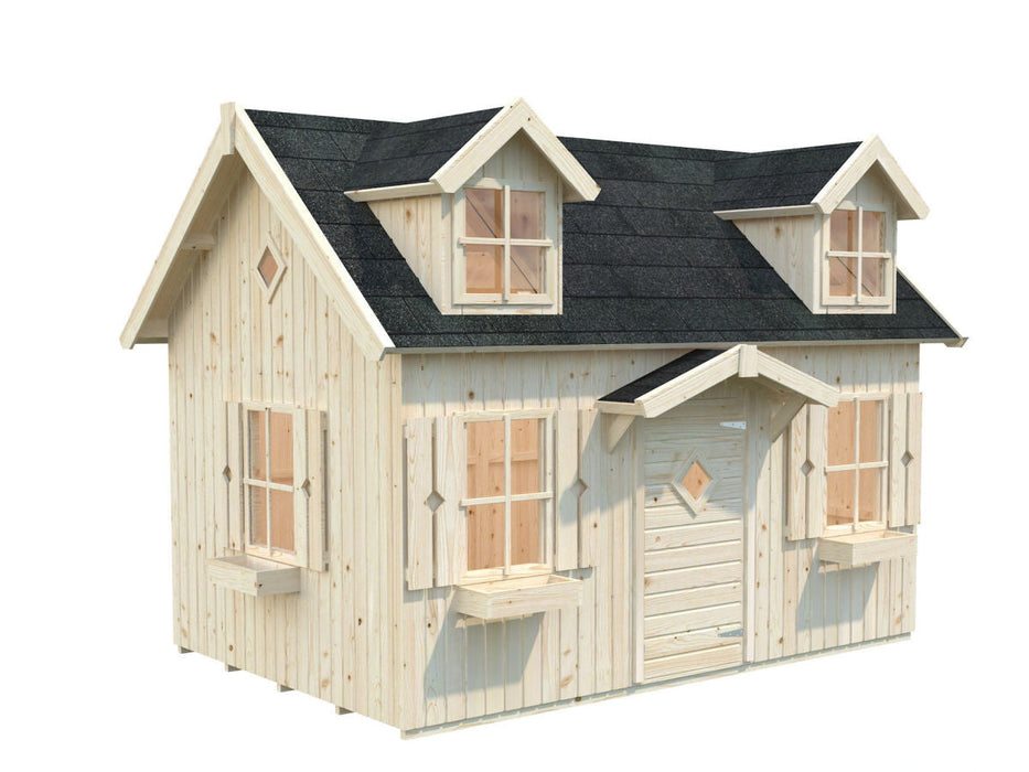 Whole Wood Playhouses DIY Playhouse Kit Little Farmhouse