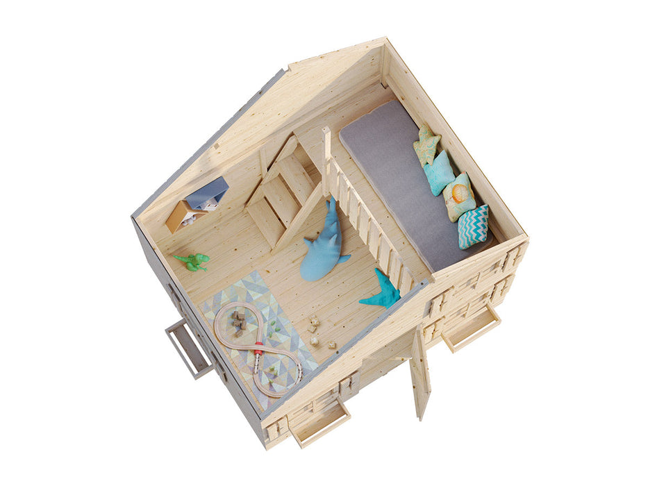 Whole Wood Playhouses DIY Playhouse Kit Little Clubhouse