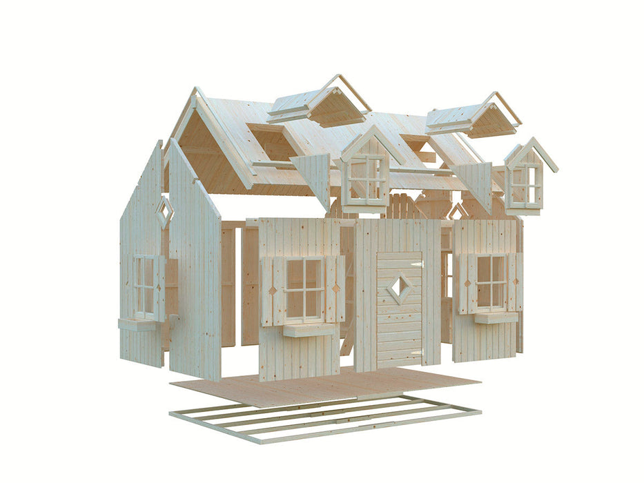 Whole Wood Playhouses DIY Playhouse Kit Little Farmhouse