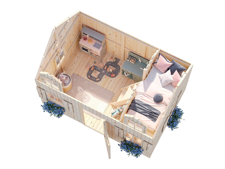 Whole Wood Playhouses DIY Playhouse Kit Little Farmhouse