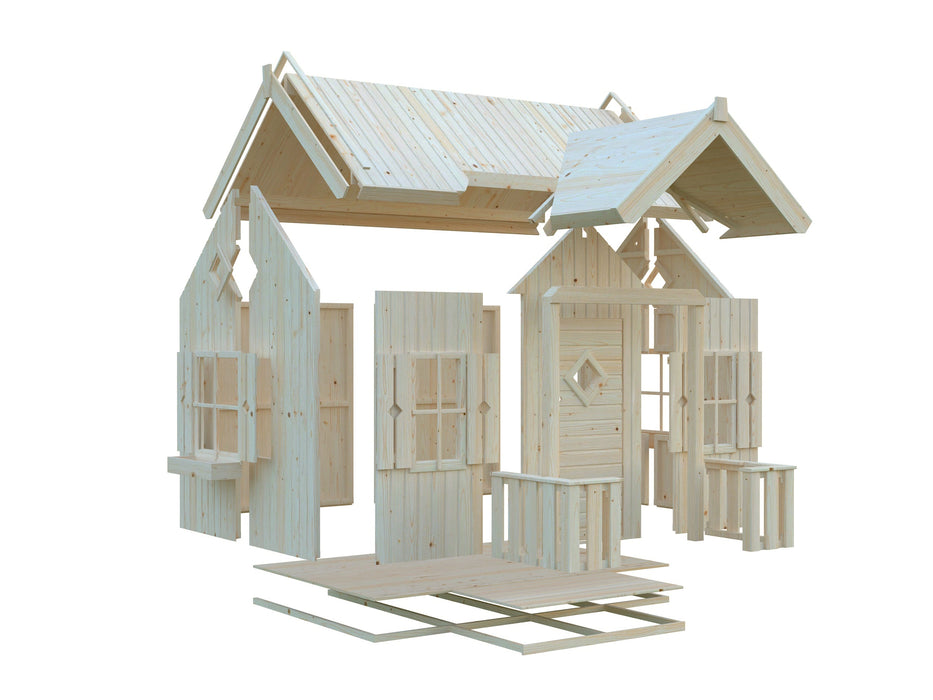 Whole Wood Playhouses DIY Playhouse Kit Little Residence
