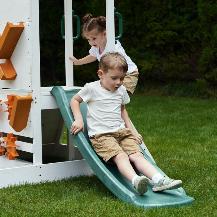 Avenlur Aloe Outdoor Mini Playset for Toddlers – Water Slide & Backyard Fun AVNLR-ALOE-SEA