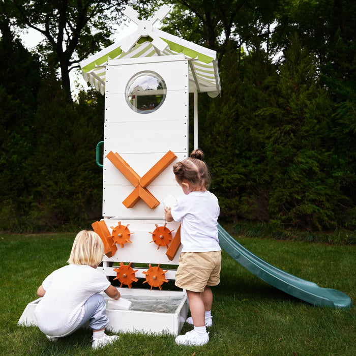 Avenlur Aloe Outdoor Mini Playset for Toddlers – Water Slide & Backyard Fun AVNLR-ALOE-SEA