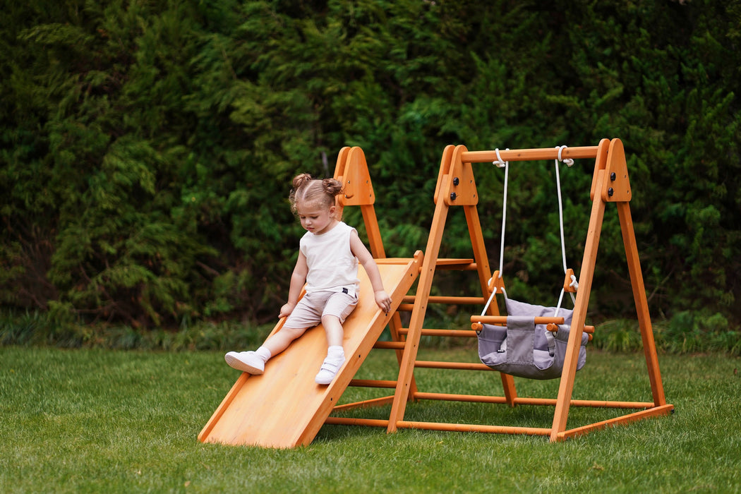 Avenlur Juniper Folding Indoor & Outdoor Playset | Wooden Climber for Toddlers AVNLR-SWNG-FLD-OUT-V2-NY1