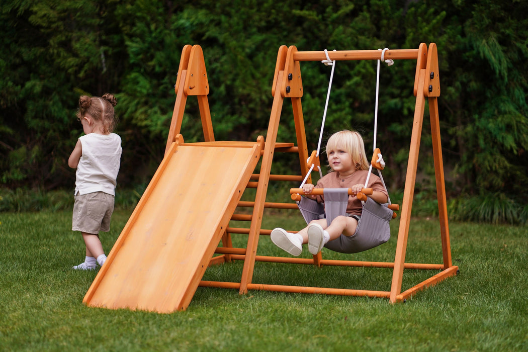 Avenlur Juniper Folding Indoor & Outdoor Playset | Wooden Climber for Toddlers AVNLR-SWNG-FLD-OUT-V2-NY1