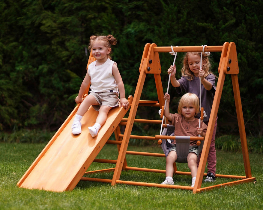 Avenlur Juniper Folding Indoor & Outdoor Playset | Wooden Climber for Toddlers AVNLR-SWNG-FLD-OUT-V2-NY1