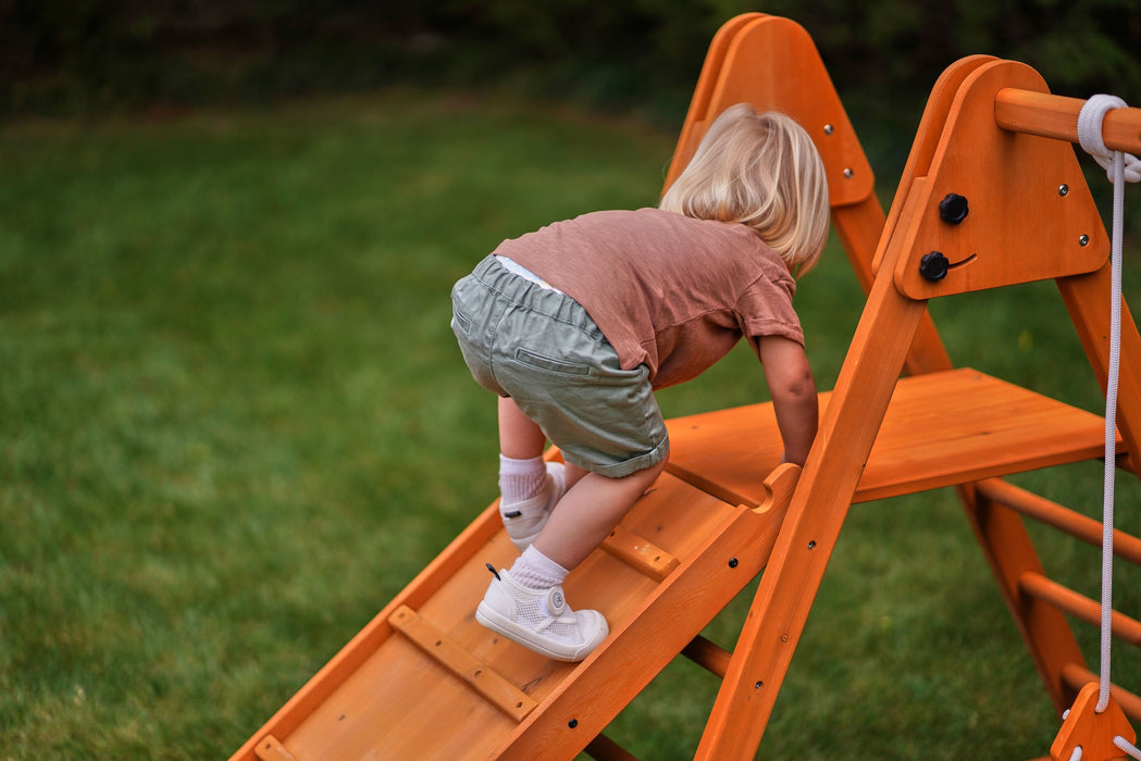 Avenlur Juniper Folding Indoor & Outdoor Playset | Wooden Climber for Toddlers AVNLR-SWNG-FLD-OUT-V2-NY1