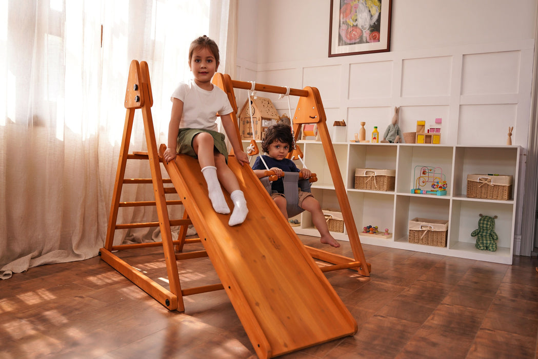 Avenlur Juniper Folding Indoor & Outdoor Playset | Wooden Climber for Toddlers AVNLR-SWNG-FLD-OUT-V2-NY1