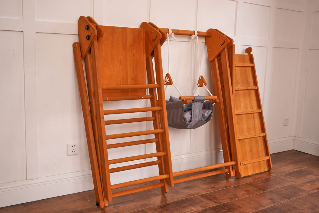 Avenlur Juniper Folding Indoor & Outdoor Playset | Wooden Climber for Toddlers AVNLR-SWNG-FLD-OUT-V2-NY1