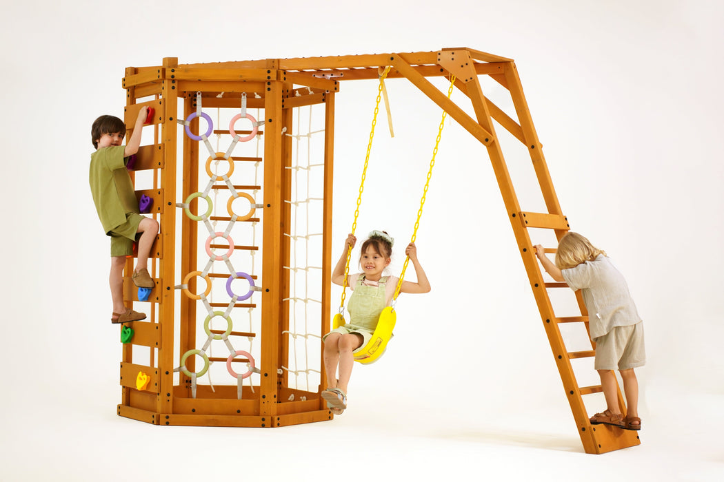 Avenlur Hawthorn Outdoor Climber Playset | Monkey Bars, Swing & Octagon Climber for Kids AVNLR-HWTHRN-OUT-V2-NY