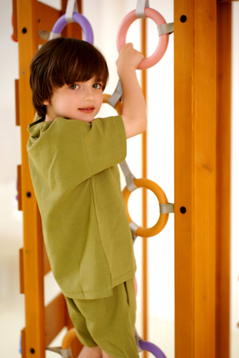 Avenlur Hawthorn Outdoor Climber Playset | Monkey Bars, Swing & Octagon Climber for Kids AVNLR-HWTHRN-OUT-V2-NY