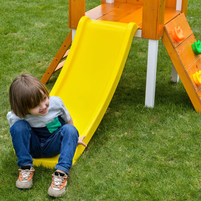Avenlur Forest Small Outdoor Toddler Swing Set | Compact Wooden Swing Frame for Babies & Kids AVNLR-FORREST-MED-NY
