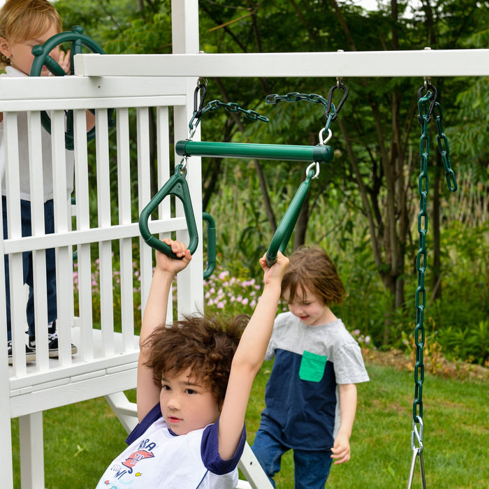 Avenlur Craftsman Modern Outdoor Swing Set | Wooden Backyard Swing Frame for Kids AVNLR-WD-CRAFT