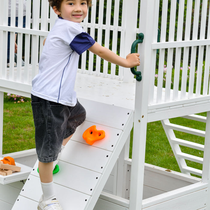 Avenlur Craftsman Modern Outdoor Swing Set | Wooden Backyard Swing Frame for Kids AVNLR-WD-CRAFT