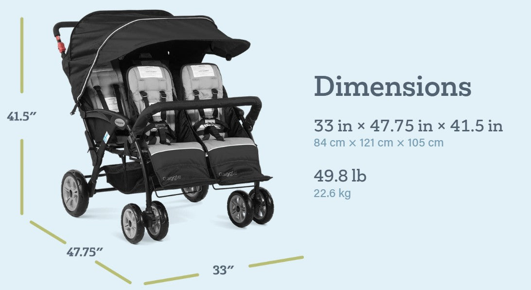Gaggle Parade™ Compass Quad Stroller