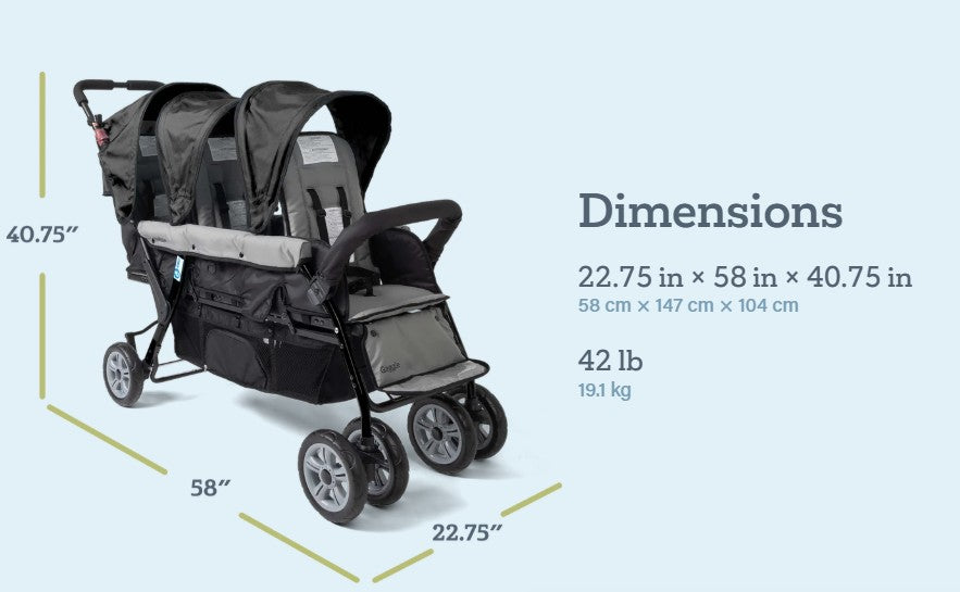 Gaggle Parade™ Compass Trio Stroller