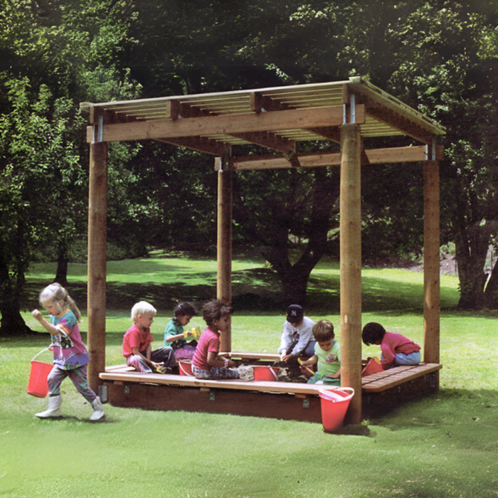 BigToys Sun Shelter Sandbox Freestanding Sand & Water EC-100
