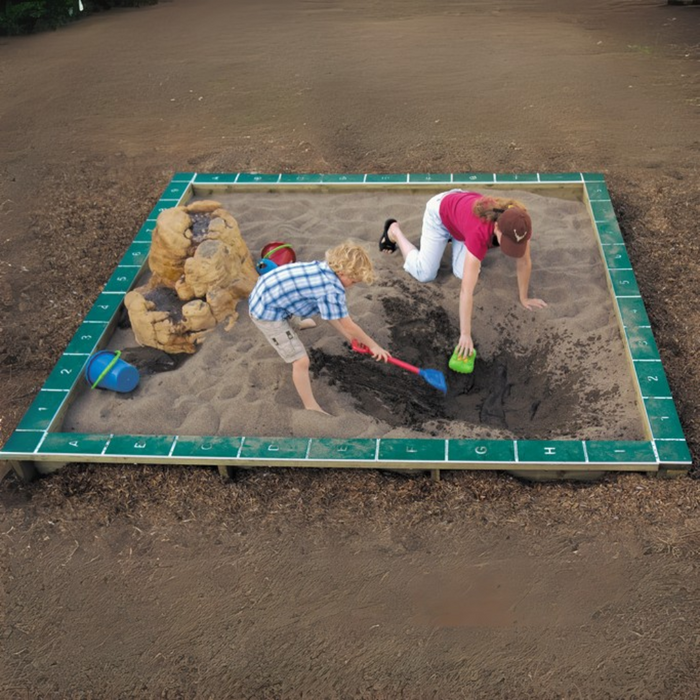 BigToys Sandbox 10’ Square Freestanding Sand & Water EC-121