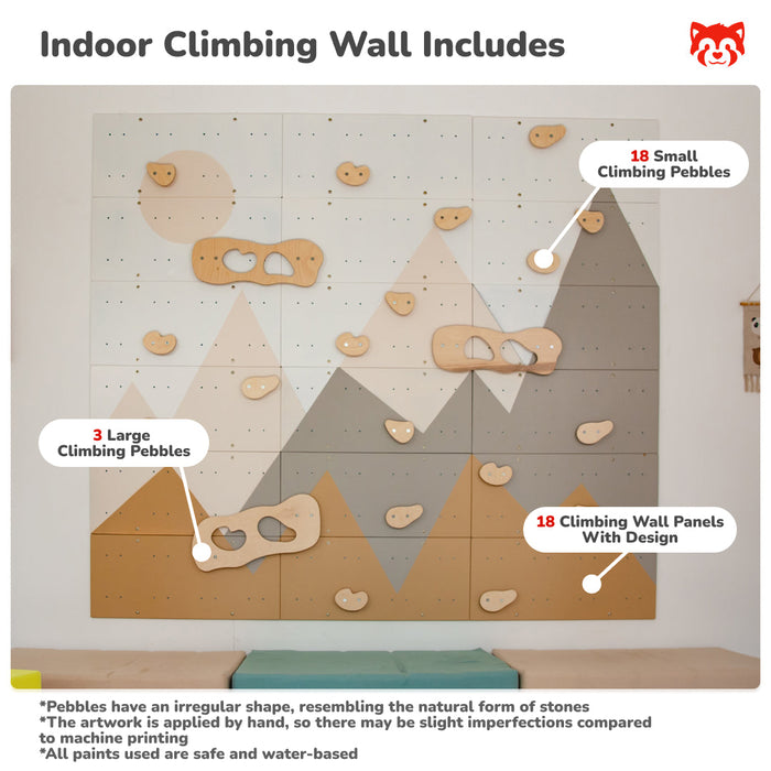 Wood and Hearts Indoor Climbing Wall