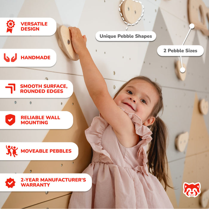 Wood and Hearts Indoor Climbing Wall
