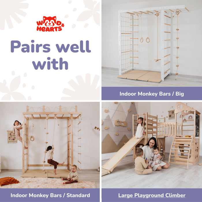 Wood and Hearts Indoor Climbing Wall