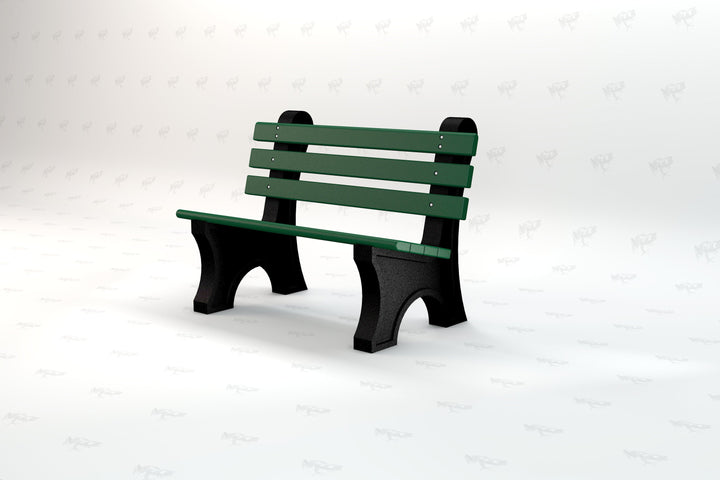 Frog Furnishings Comfort Park Avenue Recycled Plastic Park Bench