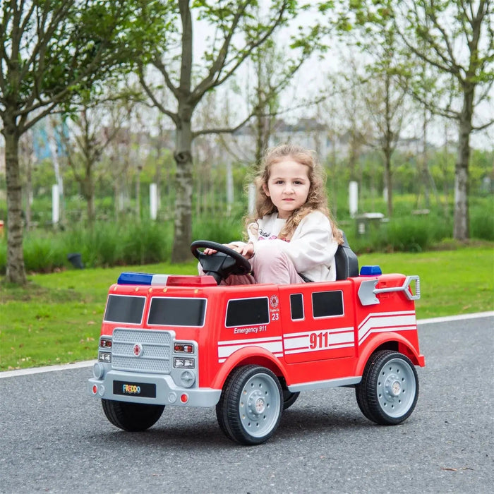 Freddo Toys 12V Freddo Fire Truck 1 Seater Ride on FR2868