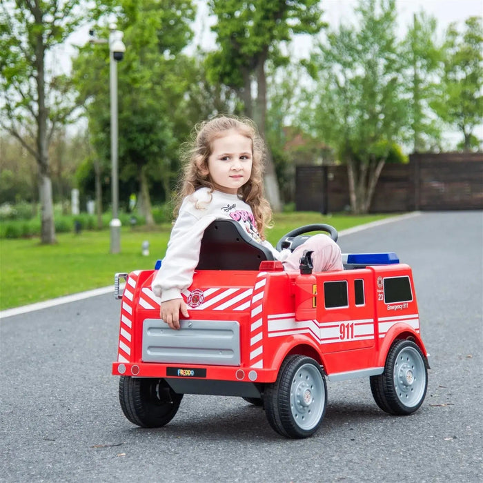 Freddo Toys 12V Freddo Fire Truck 1 Seater Ride on FR2868