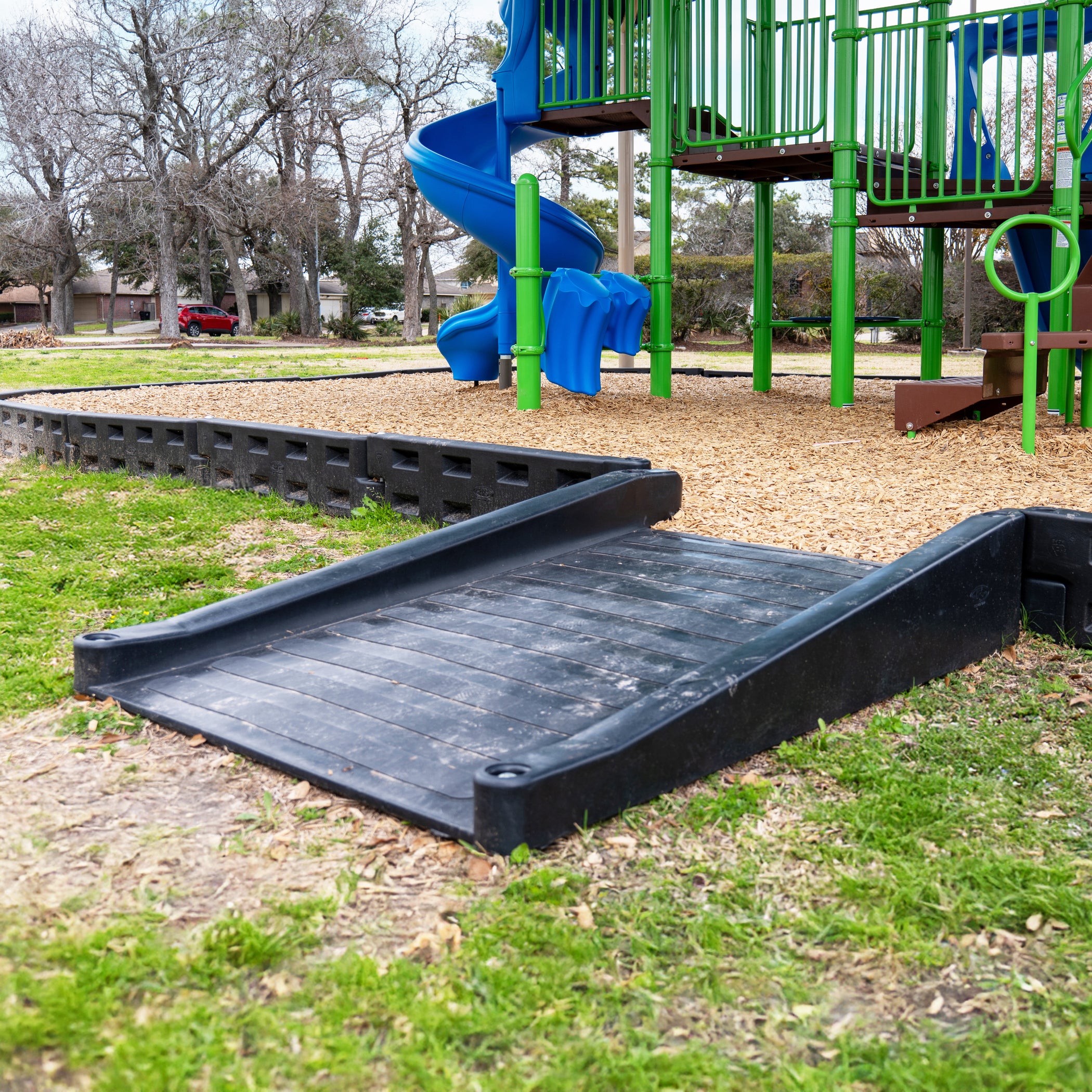 Turf Play Ramps Action Play Systems ADA Accessible Half Ramp APS-ADAHalfRamp - Institu ...