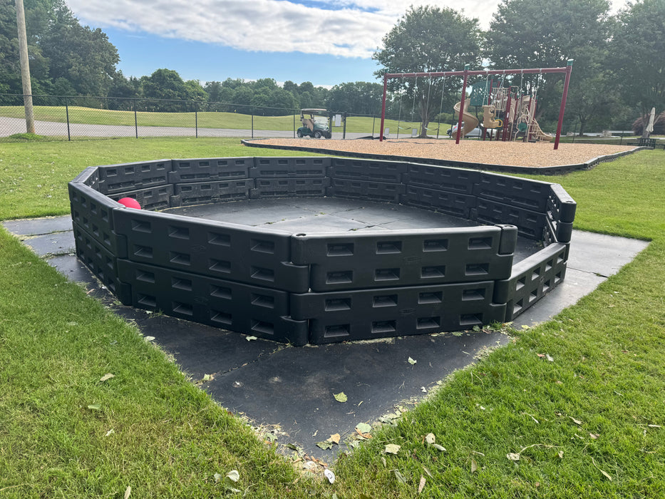 Action Play Systems Gaga Ball Pit Permanent Inground Mount APS-GaGaPit-IG