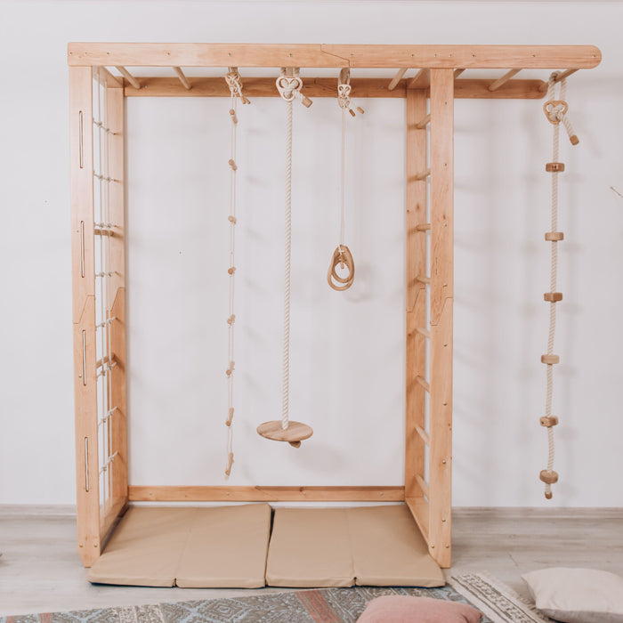 Wood and Hearts Indoor Monkey Bars