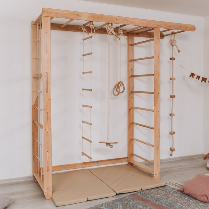 Wood and Hearts Indoor Monkey Bars