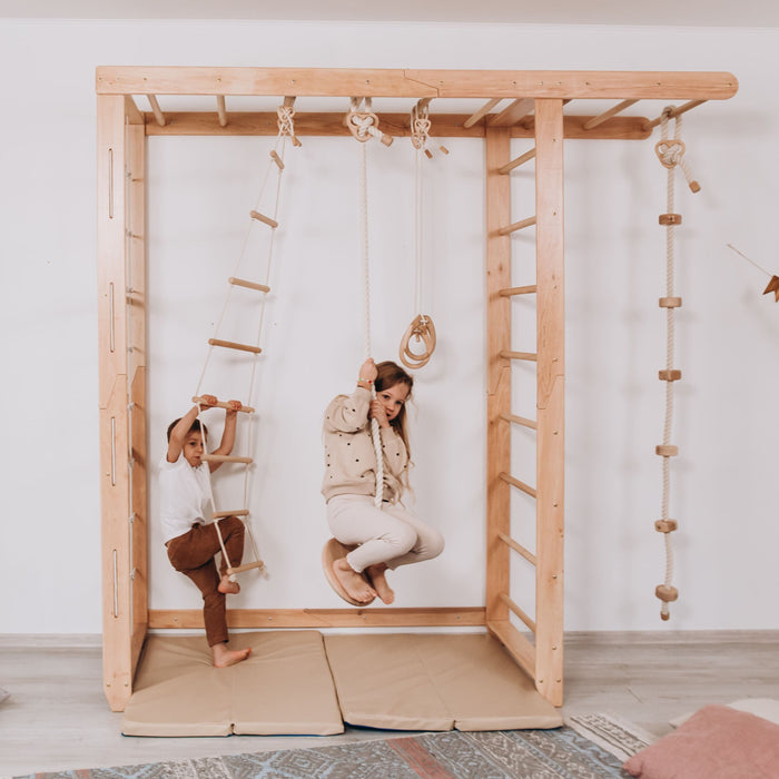 Wood and Hearts Indoor Monkey Bars