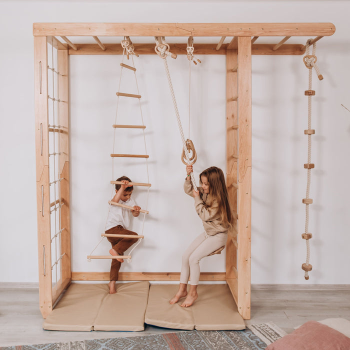 Wood and Hearts Indoor Monkey Bars