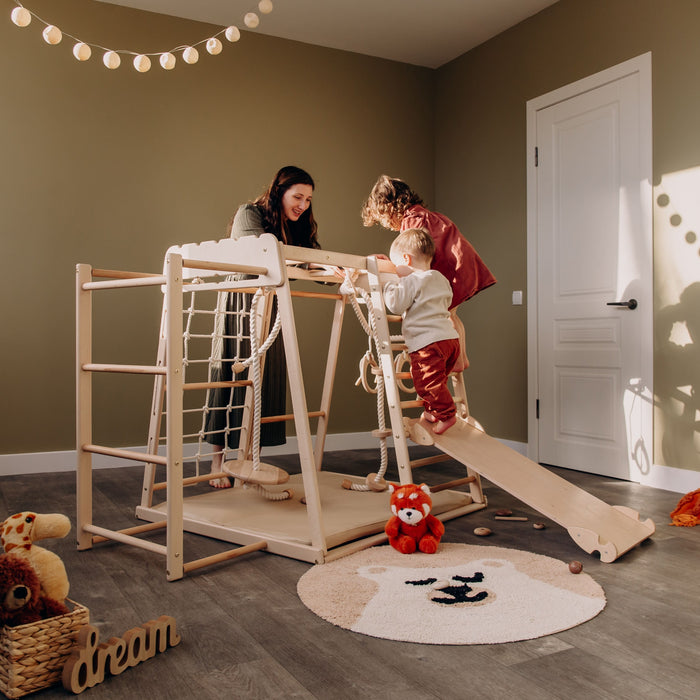 Wood and Hearts Jungle Gym Playset